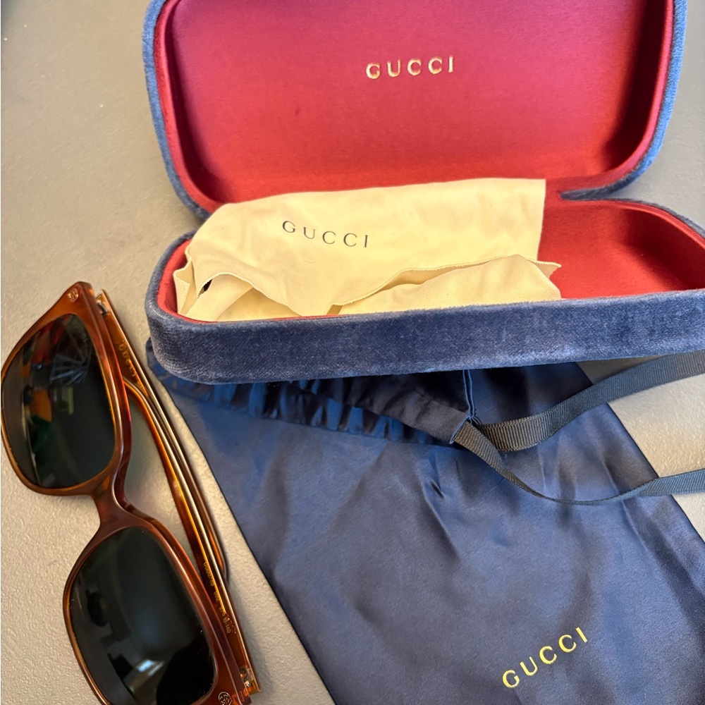 Gucci Brown Gradient Square Sunglasses for Women - Picture 5 of 5
